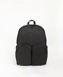 Two-Pocket Suede Backpack