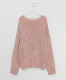Itnewa Summer Color Net Long Sleeve Knit