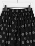 Kyotoru Banding Dot Midi Skirt