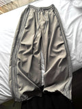 [UNISEX] Metal Track Wide Nylon Pants