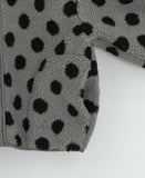 Ratmaru Dot Fleece Zip-Up Jumper