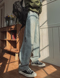 Ripple Semi Baggy Denim Pants