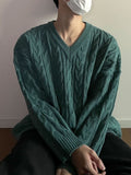 Cinnamon Cable V-neck knit