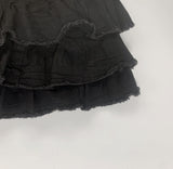 Harajuku y2k black frill skirt