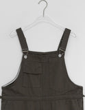 Friend Pocket Cotton Wide Overalls