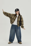 [BAONHAUS] Hebon Denim Banding Balloon Wide Pants