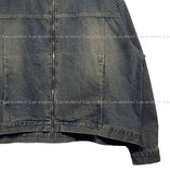 Deep L Washing Beige Hood Denim Jacket