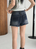 Tilshu Half Low Washing Denim Shorts