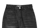 Era Star Patch Washing Damage Wide Pants