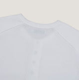 Swing Double Shoulder Rib Muscle Fit Henley Neck