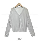 [U-BASIC] Sijeu See-Through Summer Knit Cardigan