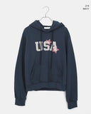 Sufi USA Star Patch Long-Sleeve Hooded T-Shirt