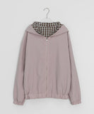 Modit Reversible Check Hood Windbreaker