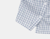 Yonning Check Short Sleeve Blouse