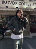 [LAN ARCHIVE] Pigment Patch Logo Crop Hoodie
