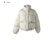 Grem Flower High Neck String Padding