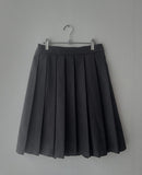 Long midi pleated skirt
