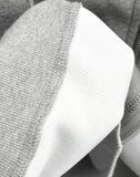 Curved Rivet Two-Way Hooded Zip-Up
