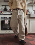 Rich Chenille Corduroy Wide Pants