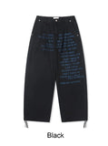 Karud lettering cotton pants