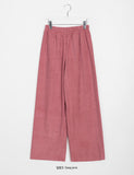 Wippen corduroy banding wide pants