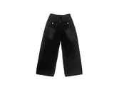 Swan Washing Denim Pocket Wide Pants