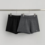 Banding Pendant Wool Blend Thick Knit Fall Shorts