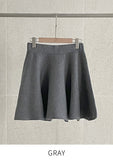 Roku flared knit mini skirt