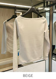 Shadov See-Through Shirring Span Tee Blouse