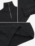 Pilon Cash Half Zip Up Knit