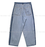 Poin Track Reverse Balloon Denim Pants