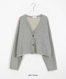 Rakku Damage Cotton Crop Cardigan