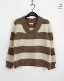 Vintage Stripe Angora Muffler