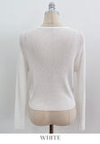 Beton Round Ribbed Basic Cardigan