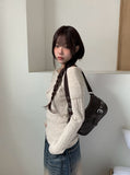 Haev String Ribbon Off-Shoulder Rib Knit