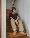 Bailou U-neck box short sleeves