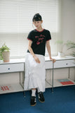 Cherry Cats CROP Ringer Tee