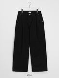 [unisex] Kohoi Pintuck Wide Cotton Pants