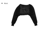 [A/M] Ringring Strap Bolero Cardigan