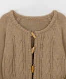 Neldo Toggle Cable Cropped Knit Cardigan