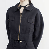 Sie Cotton Crop Jacket