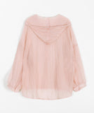 Metten See-Through Hood Boxy Shirt