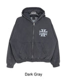 Sender Vintage Brushed Hood Zip-Up