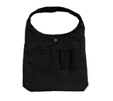 Suin Nylon Shirring Shoulder Bag