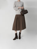 Plum Round Whole Garment Knit
