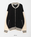 [unisex] Renso Stadium Knit Zip-up Cardigan