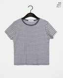 Tonm Stripe Short Sleeve T-shirt