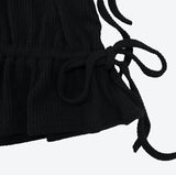 pinna strap shirring skirt