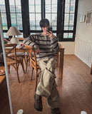 Line Vintage Stripe Knit Cardigan