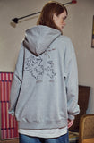 Wind Puppy Embroidered Hood Zip-Up